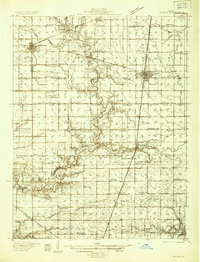 Arcola 1935 topographic map thumbnail