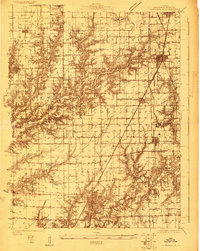 Carlinville 1923 topographic map thumbnail