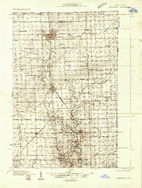 Hoopeston 1933 topographic map thumbnail