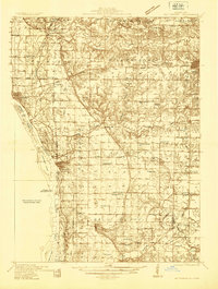 Keithsburg 1935 topographic map thumbnail