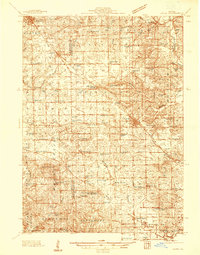 Lena 1937 topographic map preview