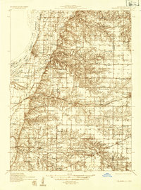 Oquawka 1934 topographic map thumbnail