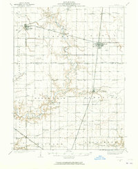 Arcola 1935 topographic map thumbnail