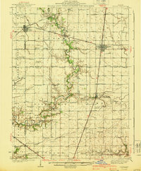 Arcola 1940 topographic map thumbnail