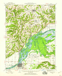 Beardstown 1944 topographic map thumbnail