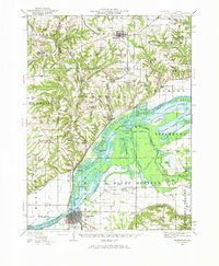 Beardstown 1944 topographic map thumbnail