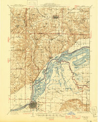 Beardstown 1926 topographic map thumbnail