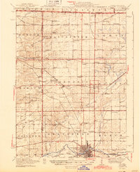 Belvidere 1944 topographic map thumbnail