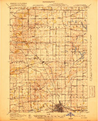 Belvidere 1918 topographic map thumbnail