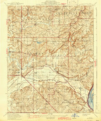 Brownfield 1917 topographic map thumbnail