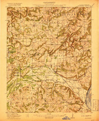 Brownfield 1917 topographic map thumbnail