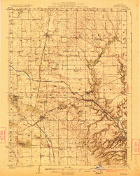 Buda 1923 topographic map thumbnail