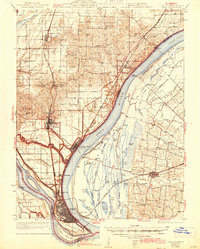 Cairo 1933 topographic map thumbnail