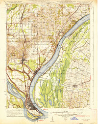 Cairo 1933 topographic map thumbnail