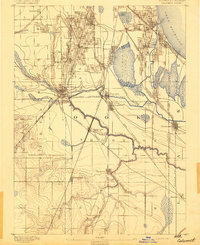 Calumet 1892 topographic map thumbnail