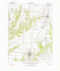 Carlinville topographic map thumbnail