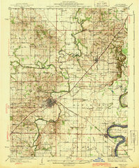 Carmi 1943 topographic map thumbnail