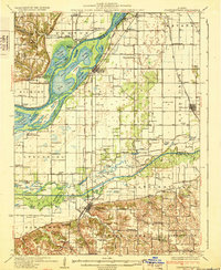 Chandlerville 1932 topographic map thumbnail