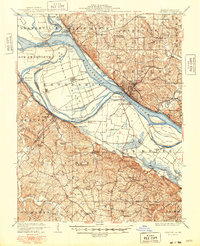 Chester 1915 topographic map preview