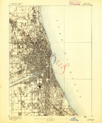 Chicago 1891 topographic map preview
