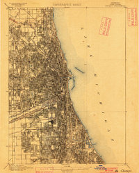 Chicago 1900 topographic map preview