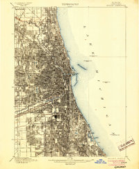 Chicago 1901 topographic map preview