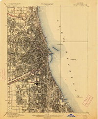 Chicago 1901 topographic map preview