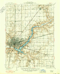 Decatur 1933 topographic map thumbnail