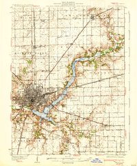 Decatur 1933 topographic map thumbnail