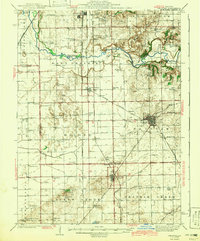 Delavan 1942 topographic map thumbnail