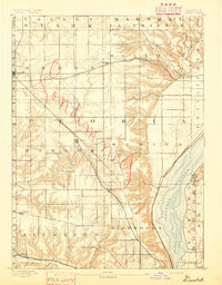 Dunlap 1893 topographic map thumbnail