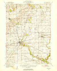 Earlville 1951 topographic map preview