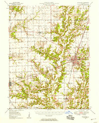 Effingham 1950 topographic map preview