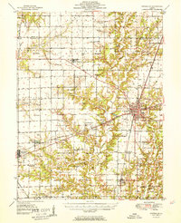 Effingham 1951 topographic map thumbnail