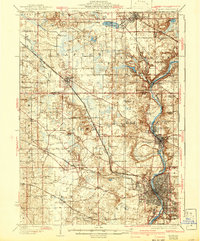 Elgin 1925 topographic map thumbnail