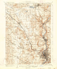 Elgin 1925 topographic map thumbnail