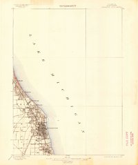 Evanston 1899 topographic map thumbnail