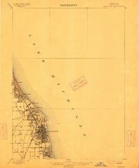 Evanston 1899 topographic map thumbnail