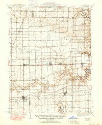 Fithian 1943 topographic map thumbnail