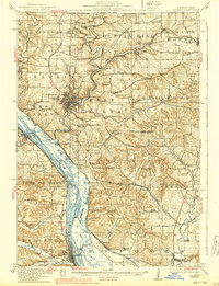 Galena 1913 topographic map preview
