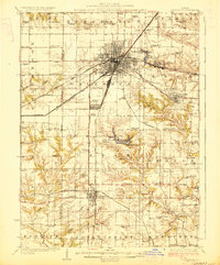 Galesburg 1927 topographic map thumbnail