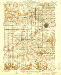 Galva 1944 topographic map preview