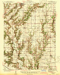 Greenup 1943 topographic map thumbnail