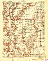 Greenup 1943 topographic map thumbnail