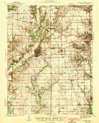 Greenville 1943 topographic map thumbnail