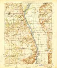 Griggsville 1926 topographic map thumbnail