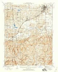 Harrisburg 1939 topographic map thumbnail