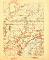 Hennepin 1893 topographic map thumbnail