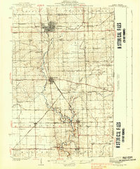 Hoopeston 1938 topographic map thumbnail