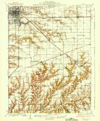 Jacksonville 1937 topographic map thumbnail